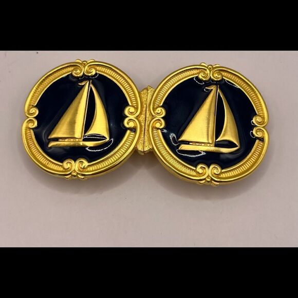 Douglas Paquette Accessories - Douglas Paquette NWOT sail boat, belt buckle.